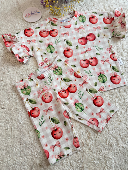 Komplet WISIENKI – bluzka oversize + kolarki