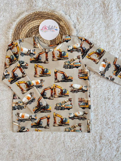 Beżowa bluzka w koparki