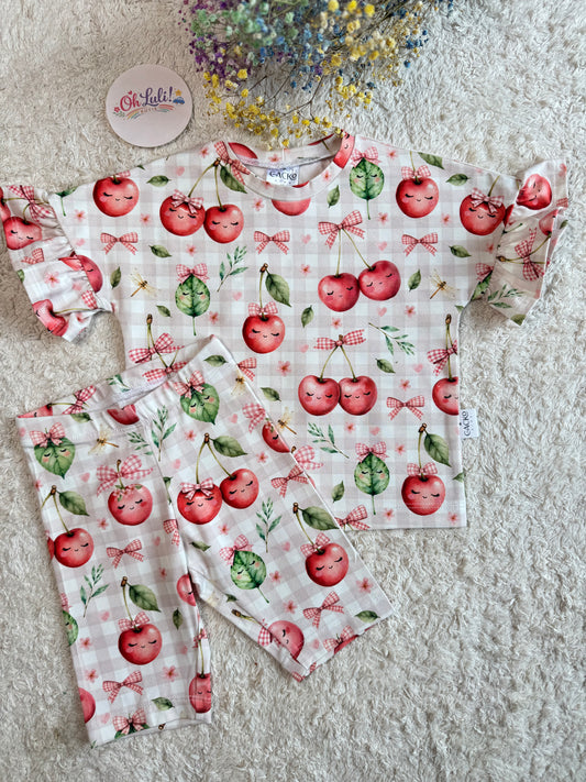 Komplet WISIENKI – bluzka oversize + kolarki