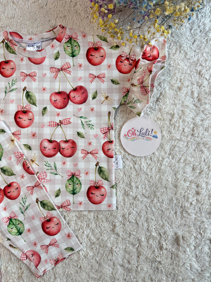 Komplet WISIENKI – bluzka oversize + kolarki
